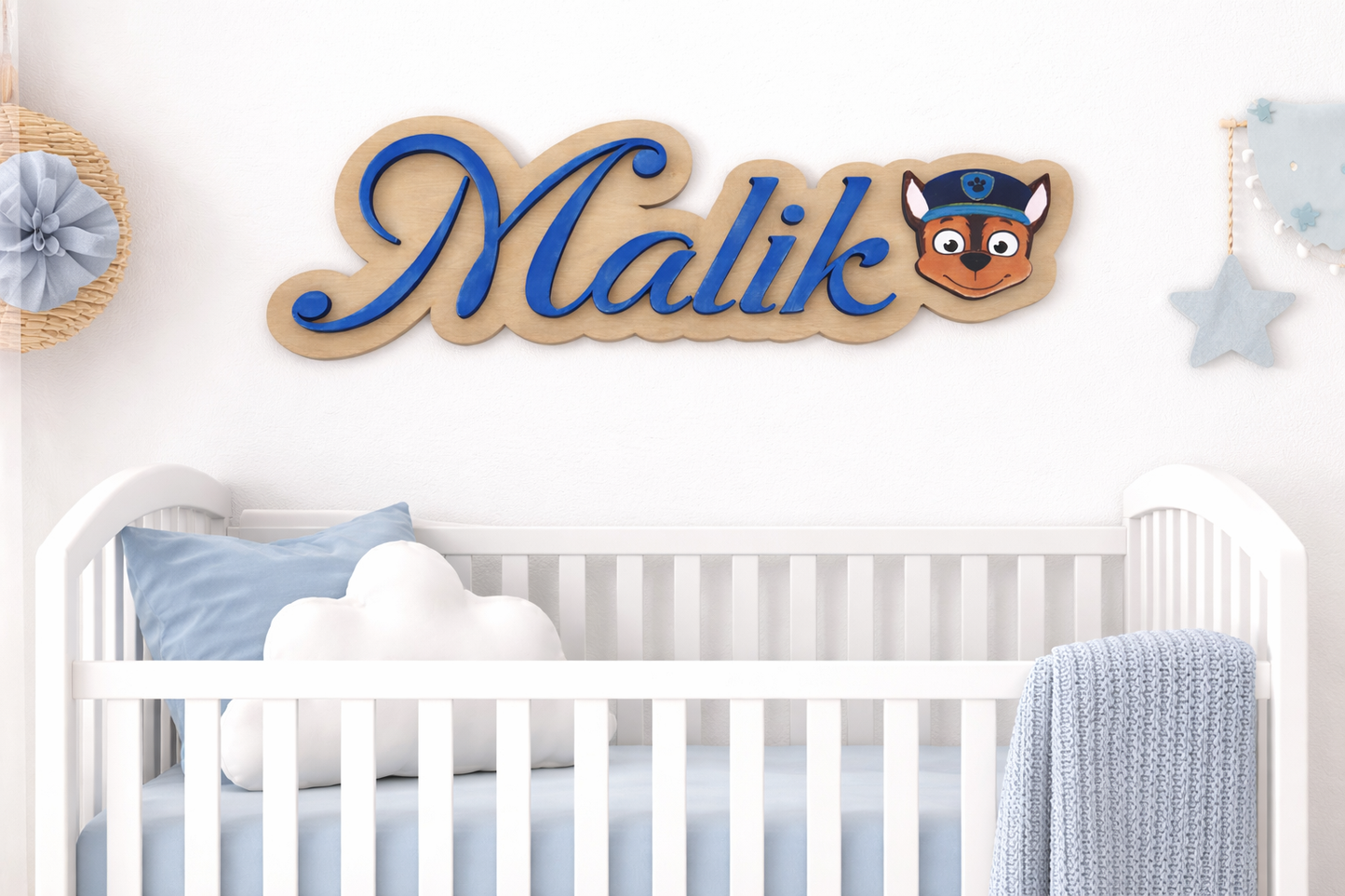 Baby Name Sign – Nursery Wall Decor