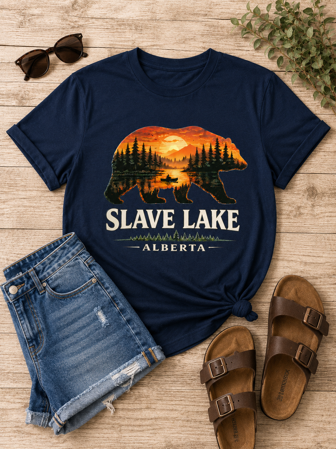 Slave Lake Alberta Bear Unisex T-Shirt