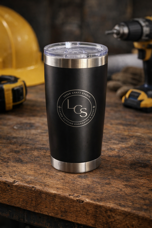 Custom Logo Engraved 20oz Tumbler with Magnetic Slide Lid