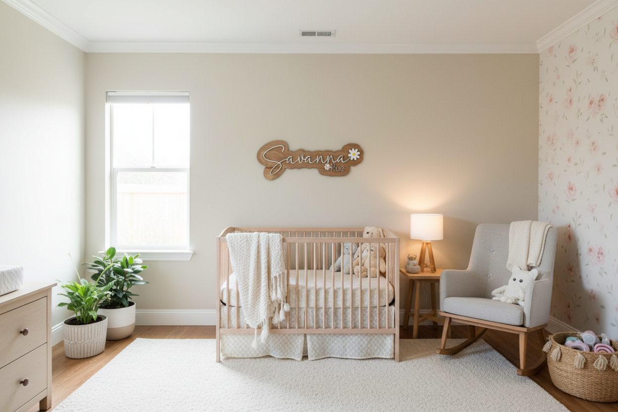 Savanna Rue Sign in Nursery